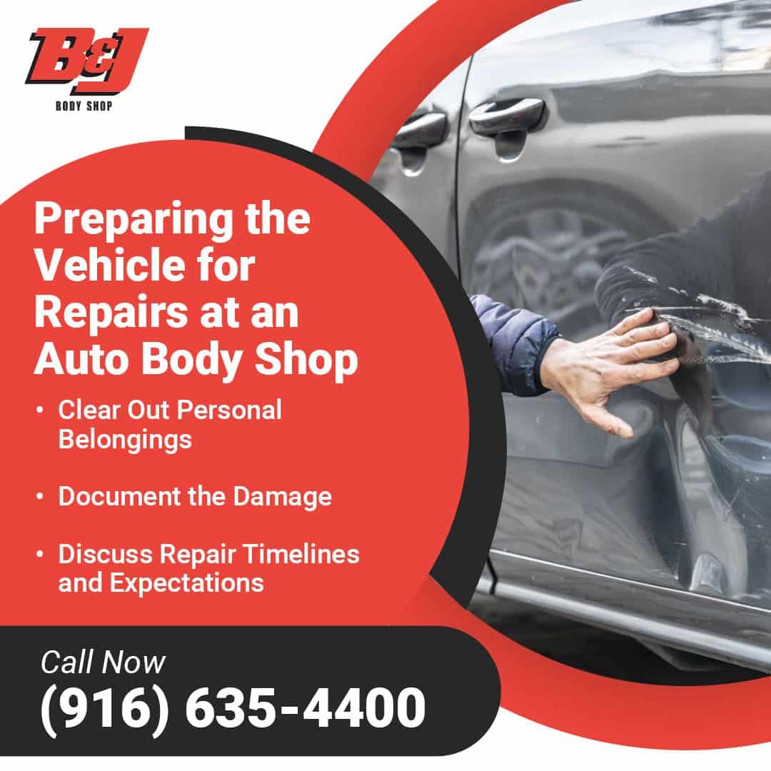 preparing the vehicle for repairs at an Auto Body Shop