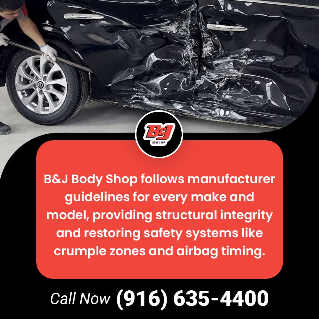 B&J Body Shop follows manufacturer guidelines 