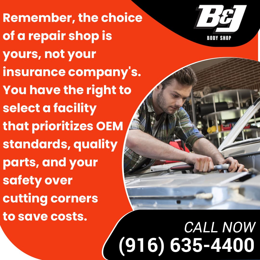 OEM standards and quality parts repair shop